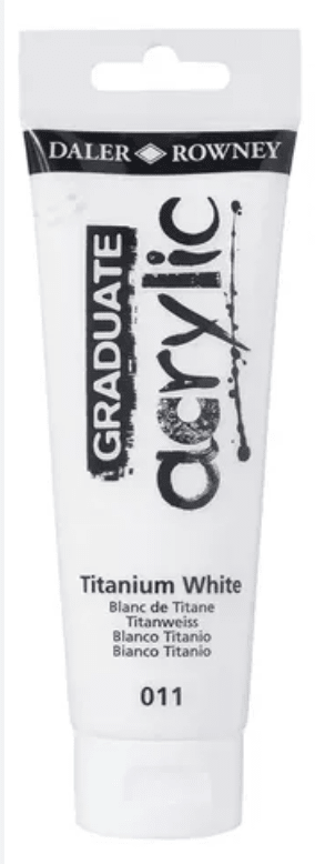 Tubo acrílico graduate 120ml titanium white1