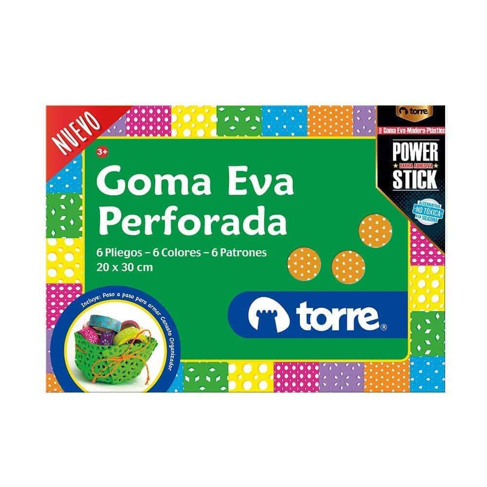Carpeta de goma eva perforada torre1