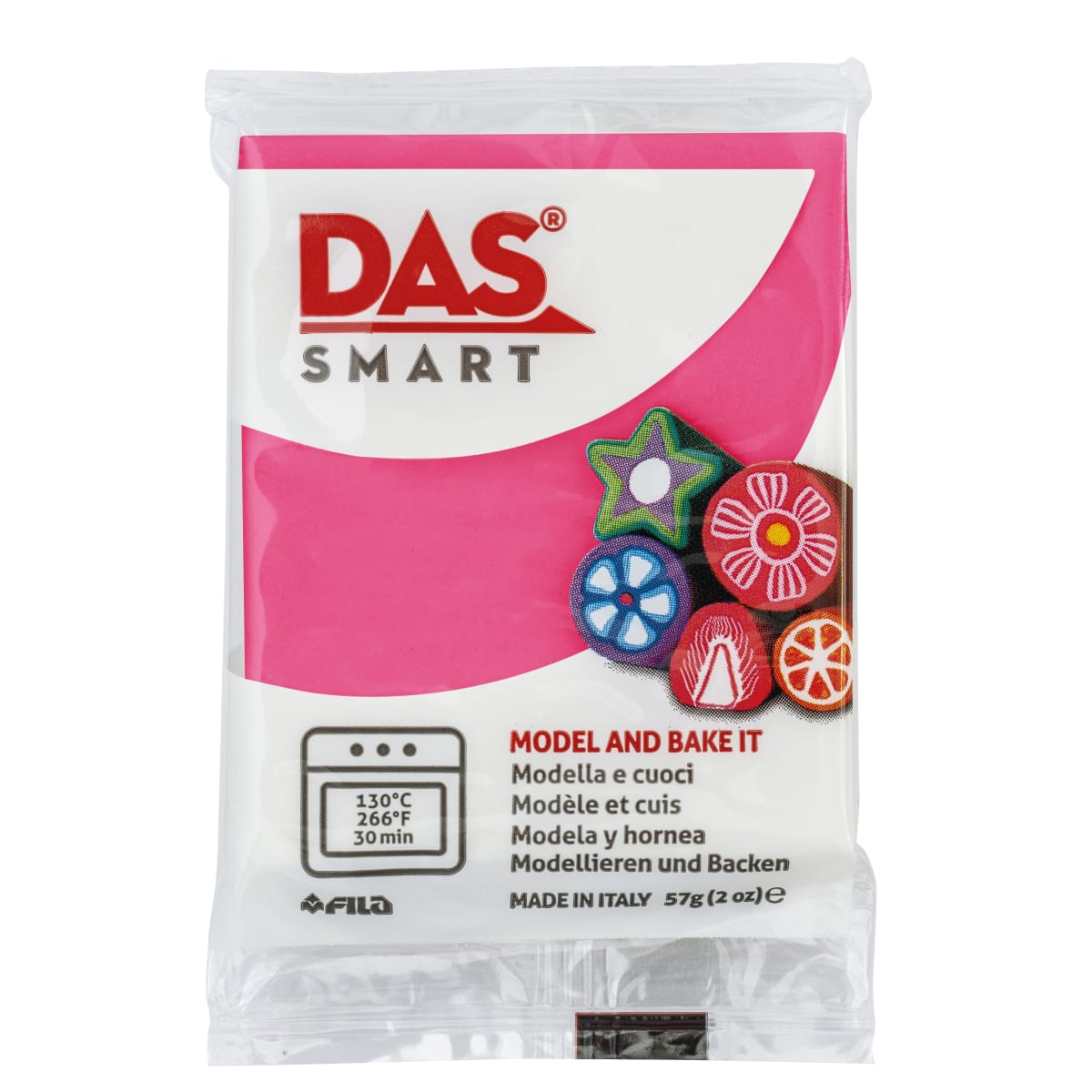 Masa polimérica Das Smart rosa geranio1