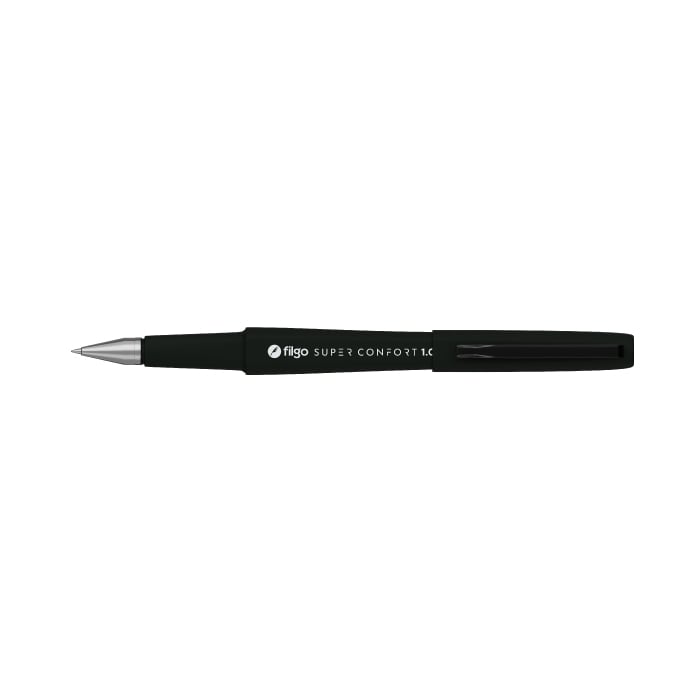 Bolígrafo super confort negro filgo2