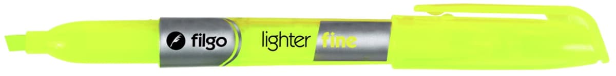 Destacador tipo lápiz lighter fine amarillo filgo1