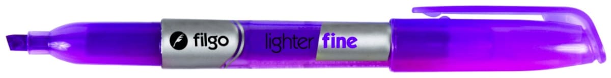 Destacador tipo lápiz lighter fine morado filgo1