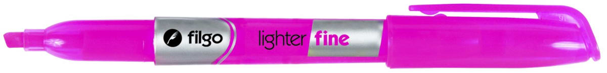 Destacador tipo lápiz lighter fine rosado filgo1