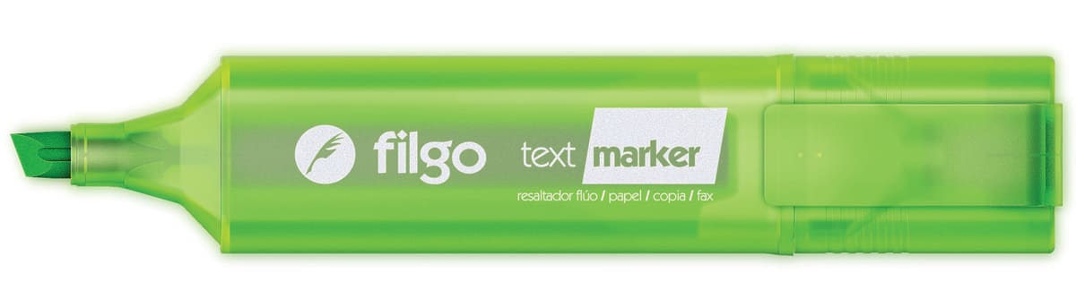 Destacador text marker verde filgo1