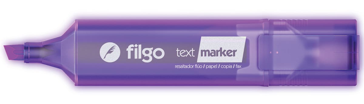 Destacador text marker morado filgo1