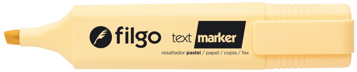 Destacador text marker pastel amarillo filgo1