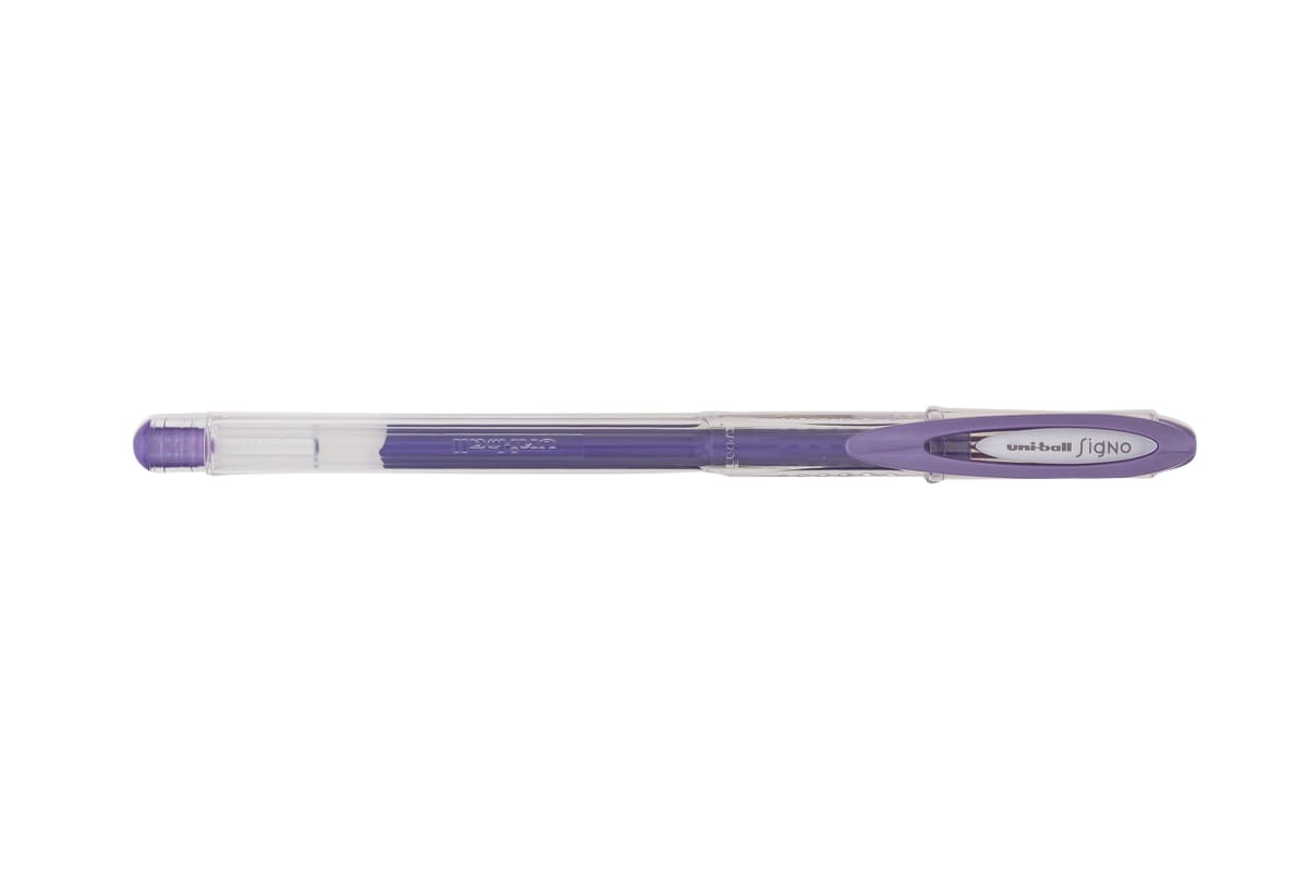 Lápiz gel signo noble violet uniball1