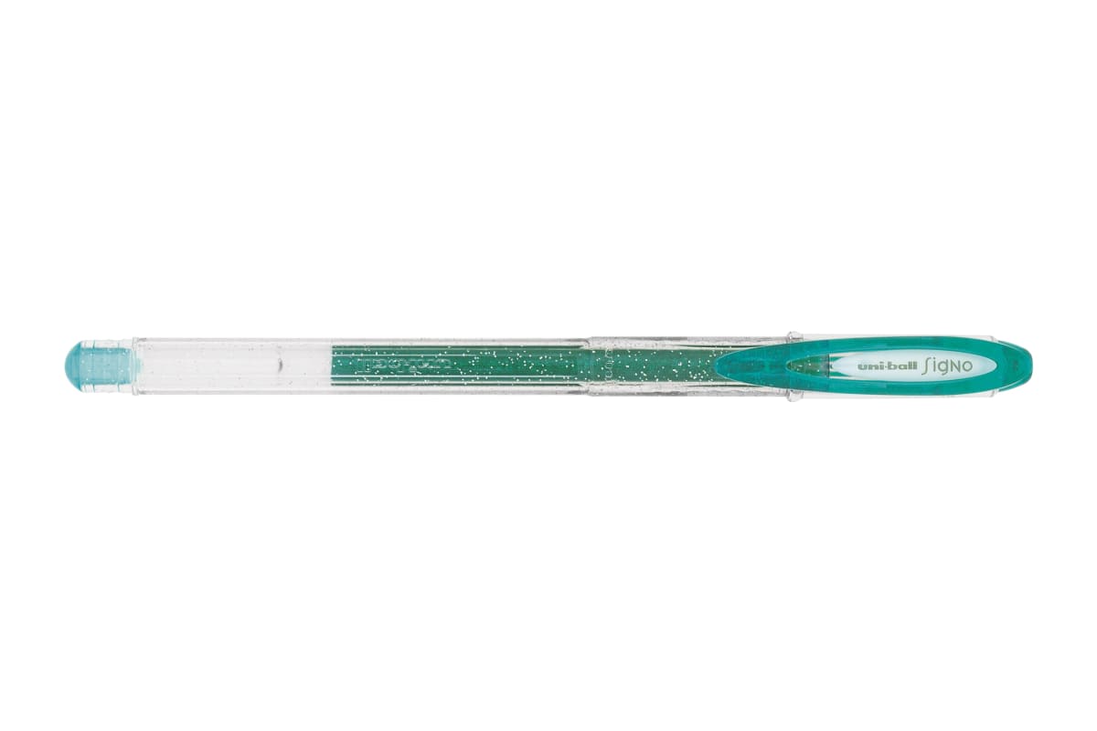 Lápiz gel signo sparkle green uniball1