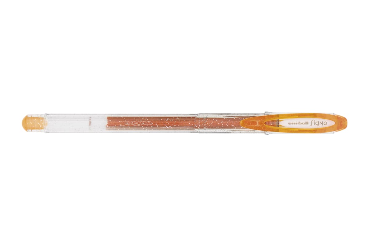 Lápiz gel signo sparkle orange uniball1