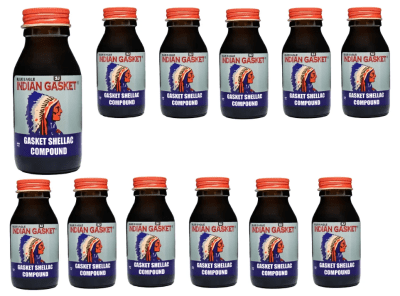 Pack 12 Adhesivo Sellador Indian Gasket / Versachem 56gr Marrón1