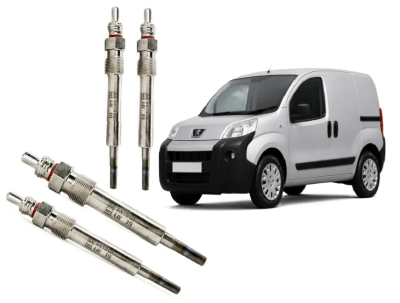 4 BUJIAS INCANDESCENTES PARA PEUGEOT BIPPER DIESEL 2013/20181