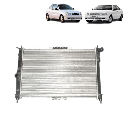 RADIADOR MOTOR LANOS 1.5 98/03 TUBO LARGO1