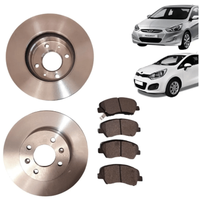 Kit Discos + Pastillas Del Para Hyundai Accent Rb 2011-20201