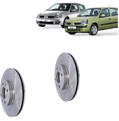 PAR DISCO FRENO DELANTERO / NISSAN PLATINA 1.6 2003/20081