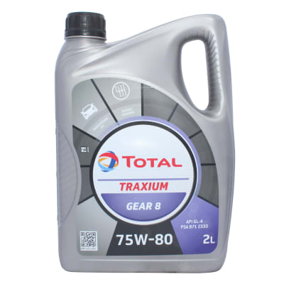ACEITE TOTAL 75W80 - GL-4 TRAXIUM GEAR 8 / 2 LITROS / CAJA CAMBIO MECANICA1