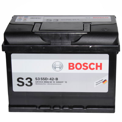 BATERIA 55 AMP S3 55D-42-B CCA390 (-+) RH  BOSCH1