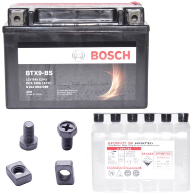 BATERIA MOTO BOSCH 8AH BTX9-BS CCA120 (+-)  L50-AN87-AL105 TERMINAL TIPO A1