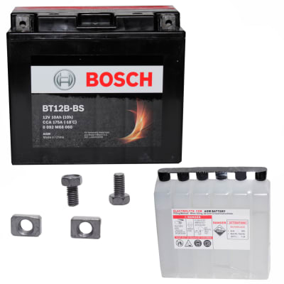 BATERIA MOTO BOSCH 10AH BT12B-BS CCA175 (+-)  L150-AN70-AL1301