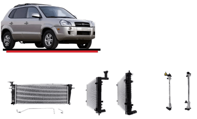 RADIADOR MOTOR HYUNDAI TUCSON BENC 05/10-KIA SPORTAGE PRO 2,0 05/09 BENC T/A T/M1