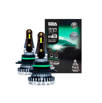 KIT DE AMPOLLETAS R8-H4 30000LM 6500K CHIP CSP 12V 40MIL HRS1