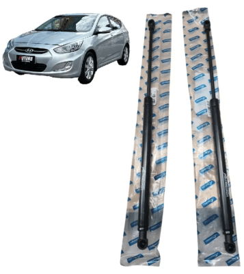 PAR DE AMORTIGUADOR PORTALON RH-LH HYUNDAI ACCENT RB HB 2012-20201
