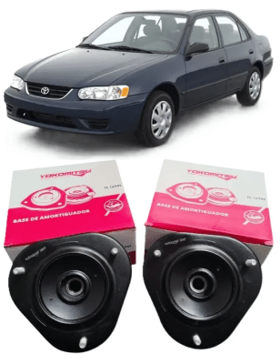 PAR CAZOLETA AMORTIGUADOR SIN RODAMIENTO DELANTERAS TOYOTA COROLLA 94-011