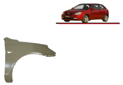 Tapabarro Der Con Hoyo Hyundai Accent New 2006/20111
