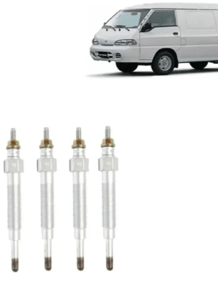 Set 4 Bujias Incandescente Para Hyundai H100 2.5 1996/20041