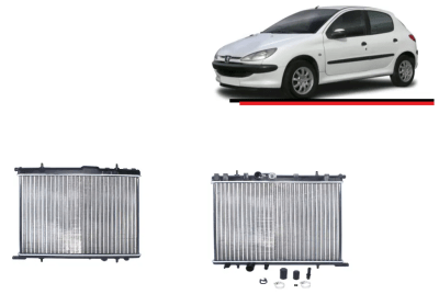 RADIADOR MOTOR PEUGEOT 206 C/ADAPTADOR   WURTEX1