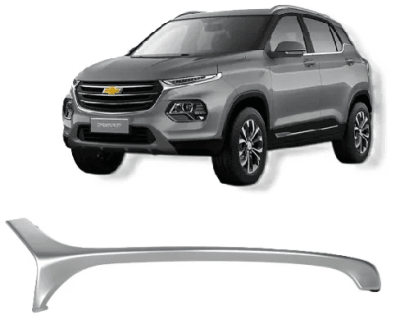 Moldura Bajo Óptico Derecho Chevrolet Groove 2021/2025 Plateado1