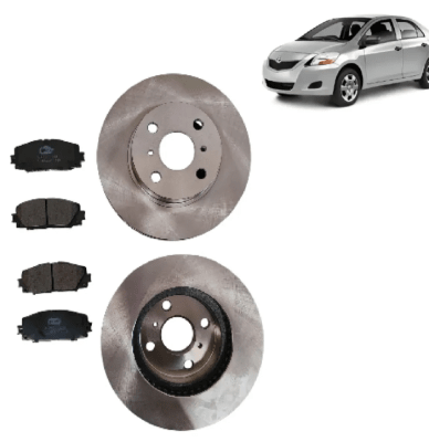 Discos + Pastillas Frenos Delanteros Toyota Yaris 1.5 06/131