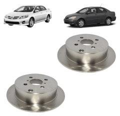 PAR DISCO FRENO TRASERO / TOYOTA COROLLA 2002/2011