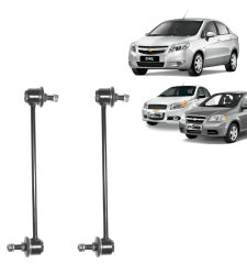 Par De Bieletas Barra Chevrolet Sail 1.4 2011-2017 Ctr Korea