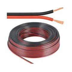 CABLE INSTALACION PARALELO NEGRO/ROJO 18GA 100M