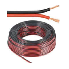 CABLE INSTALACION PARALELO NEGRO/ROJO 16GA 100M