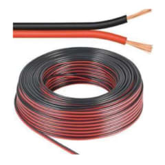CABLE INSTALACION PARALELO NEGRO/ROJO 14GA 100M