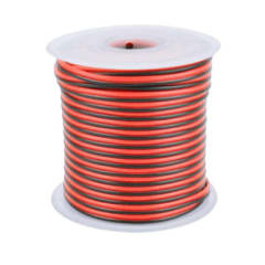 CABLE INSTALACION PARALELO NEGRO/ROJO 16GA 30MT