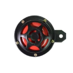 BOCINA NEGRA/ROJA PLATO NORMAL 9 CM 12V