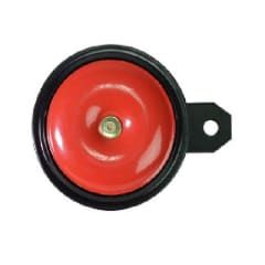 BOCINA ROJA/NEGRA PLATO NORMAL 9 CM 12V
