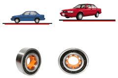 Par Rodamiento Rueda Delantera Para Nissan V16 1990-2011