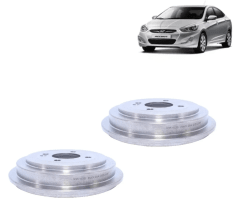 Par Tambor Freno Trasero Para Hyundai Accent Rb 2011/2018