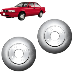 Par De Disco Freno Nissan V16 1.6 Ventilado 1993/2011
