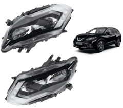 Par Ópticos Der/izq Led Con Motor / Nissan Xtrail 2017/2020 Ambos Lados