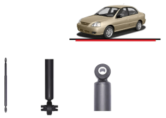 Par Amortiguador R/l Trasero Para Kia Rio 2000/2005