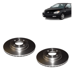 Par Disco Freno Delantero Para Hyundai Accent New 2006/2011