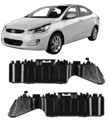 Par Mensula Parachoqu Delantera Para Hyundai Accent Rb 11/17