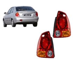 Par Farol Trasero Para Hyundai Accent Prime Sedan 2003/2005 Ambos Lados Blanco/rojo/ambar