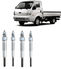 PACK 4 BUJIAS INCANDECENTE 11V GRIS Y114YT KIA FRONTIER 97-04 - BESTA NGK