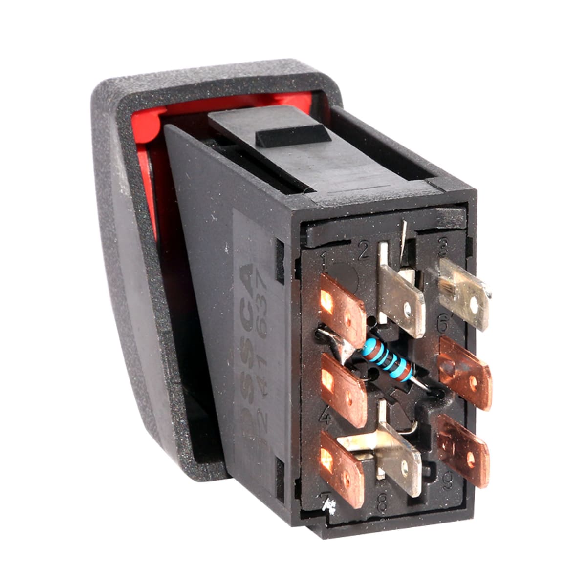 SWITCH HAZARD CHEVROLET CORSA 2005/2010 8 PIN CON LED OSSCA2