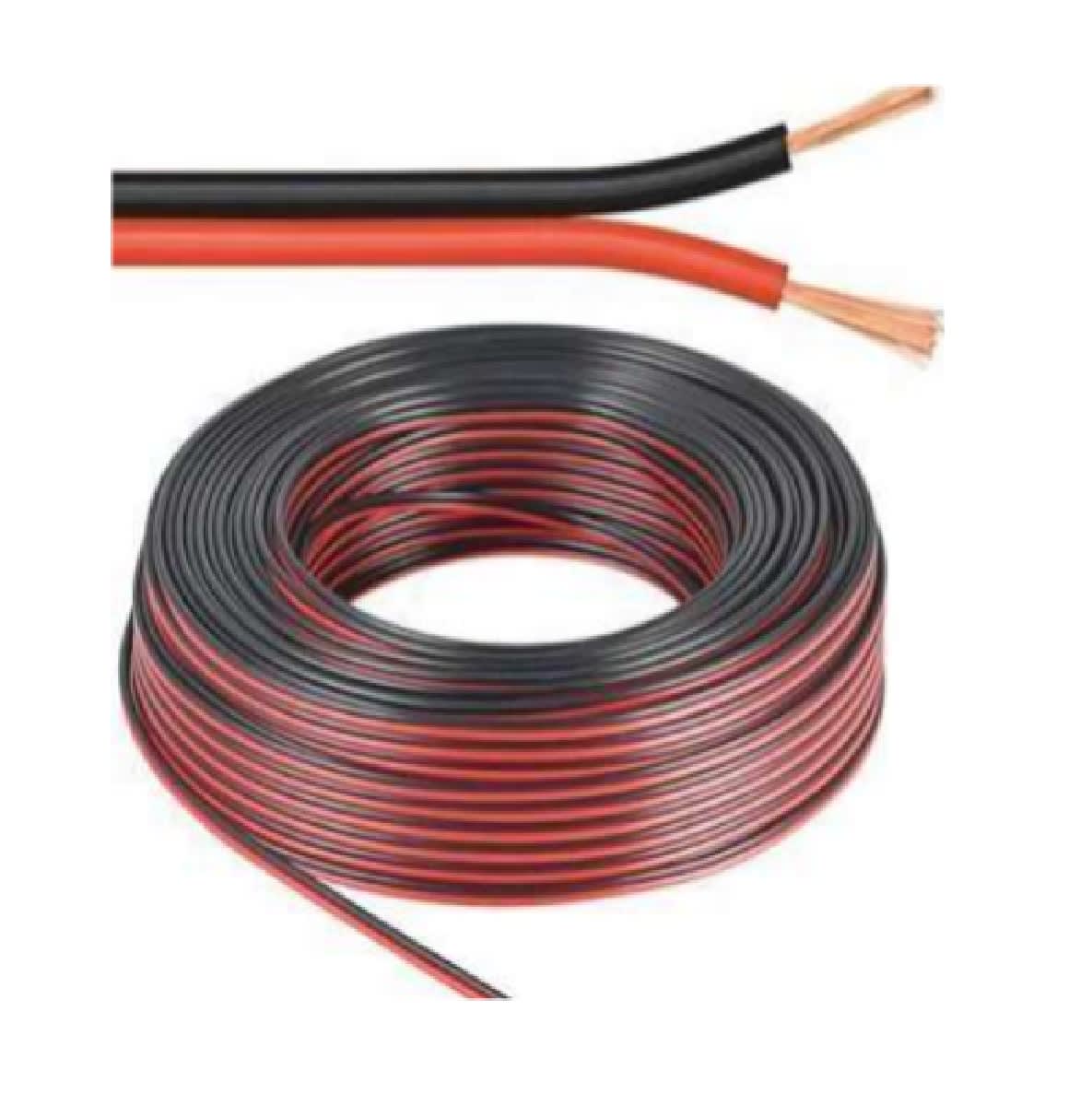 CABLE INSTALACION PARALELO NEGRO/ROJO 16GA 100M1